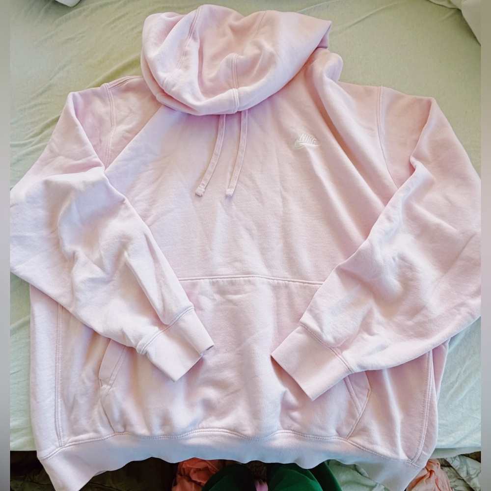 Nike Pink Crewneck Hoodie Pullover